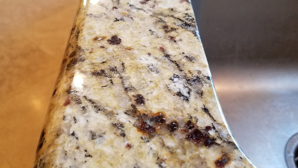 repaired granite countertop