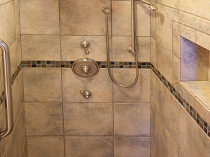 Travertine Shower